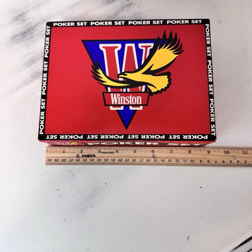 Vintage Winston Poker Set Game - Chips & Cards. still sealed! Perfect  Condition